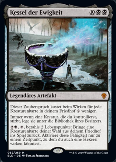 Kessel der Ewigkeit ELD-82 Mythic Excellent Deutsch Foil