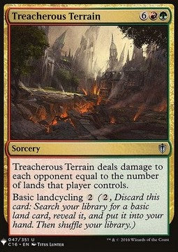 Treacherous Terrain MYS-47 Uncommon Excellent Englisch