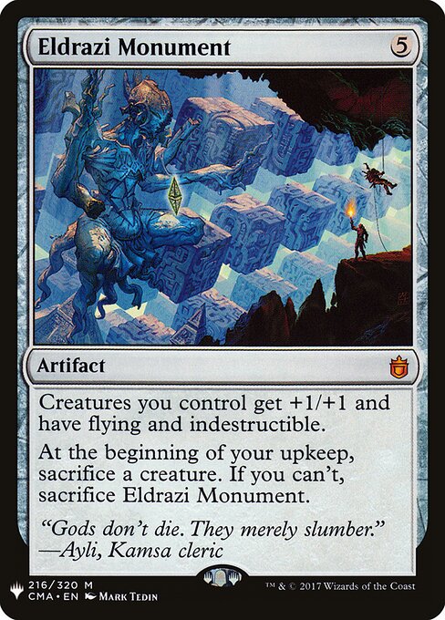 Eldrazi-Monument MYS-216 Mythic Light Played Englisch