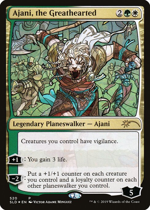 Ajani, the Greathearted SLD-520 Rare Near Mint Englisch Foil