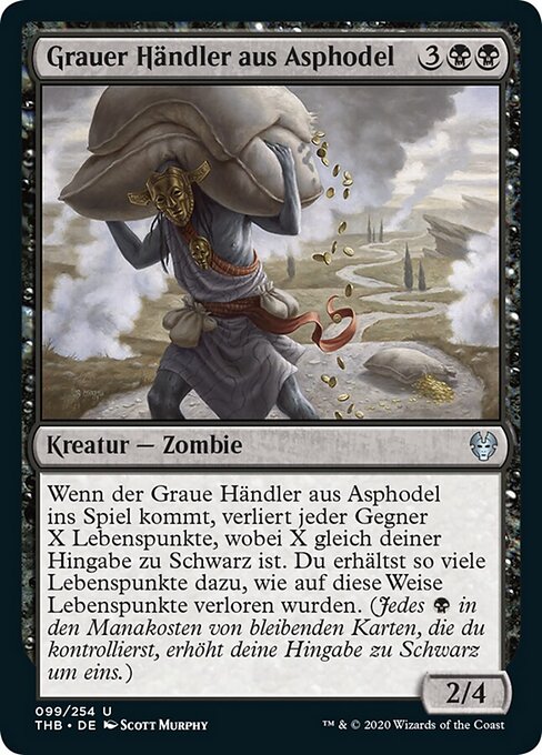 Grauer Händler aus Asphodel THB-99 Uncommon Near Mint Deutsch