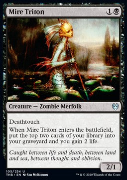Sumpfland-Tritonierin THB-105 Uncommon Excellent Englisch Foil