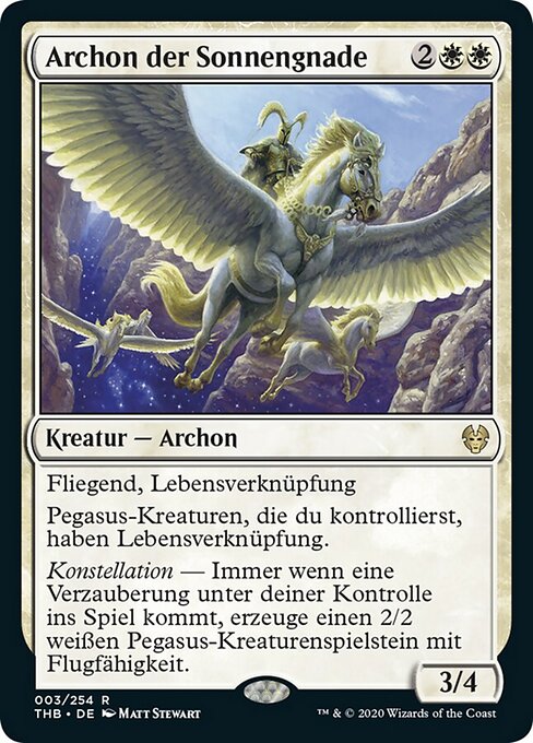 Archon der Sonnengnade THB-3 Rare Near Mint Deutsch