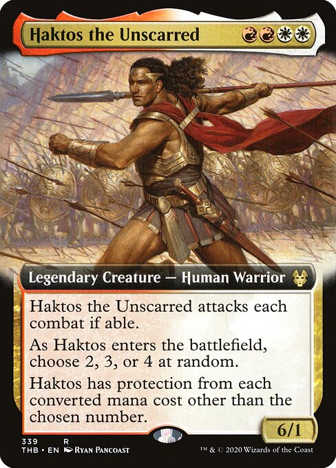 Haktos the Unscarred XTHB-339 Rare Excellent Englisch Foil