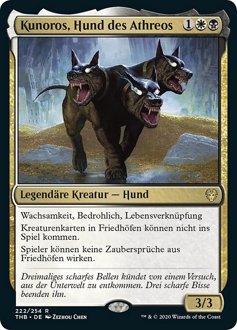Kunoros, Hund des Athreos THB-222 Rare Near Mint Deutsch