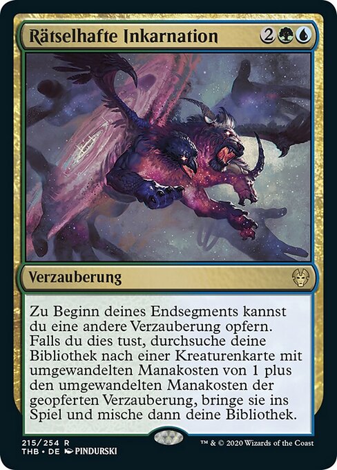 Rätselhafte Inkarnation THB-215 Rare Near Mint Deutsch