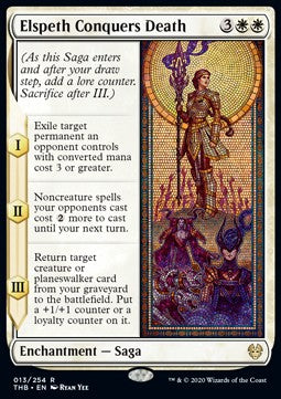 Elspeth Conquers Death THB-13 Rare Light Played Spanisch