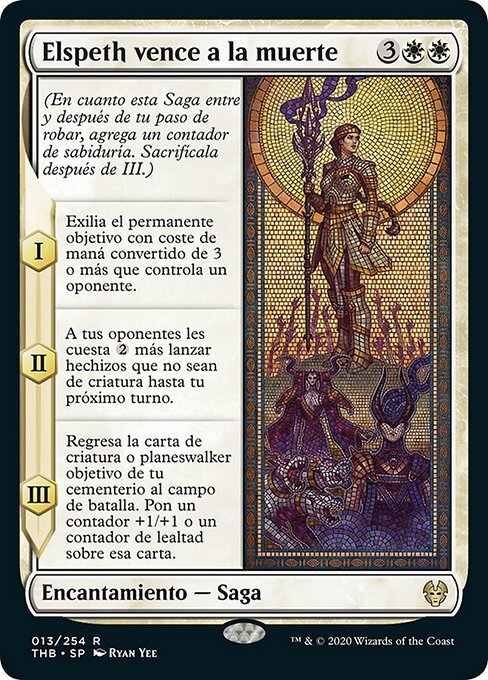 Elspeth Conquers Death THB-13 Rare Light Played Spanisch