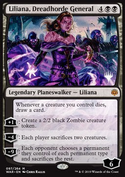 Liliana, Schreckenshorde-Generalin PTHB-97 Mythic Excellent Deutsch