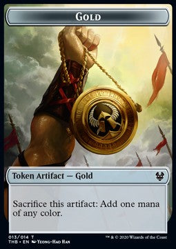 Gold Token // Satyr Token (R 1/1) XTHB-T 13/09 Token Near Mint Englisch Foil