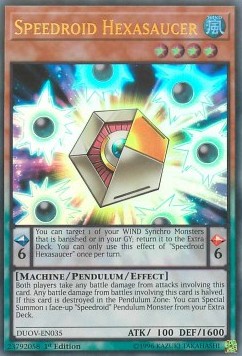 Geschwindigkeitsroid Hexa-Auge DUOV-035 Ultra Rare Near Mint Deutsch 1. Auflage