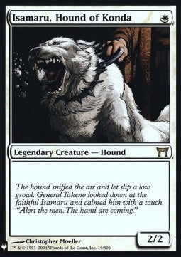 Isamaru, Hound of Konda MYS-19 Rare Light Played Englisch Foil