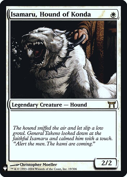 Isamaru, Hound of Konda MYS-19 Rare Light Played Englisch Foil