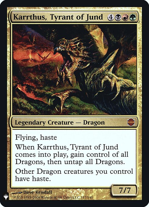 Karrthus, Tyrant of Jund MYS-117 Mythic Near Mint Englisch Foil