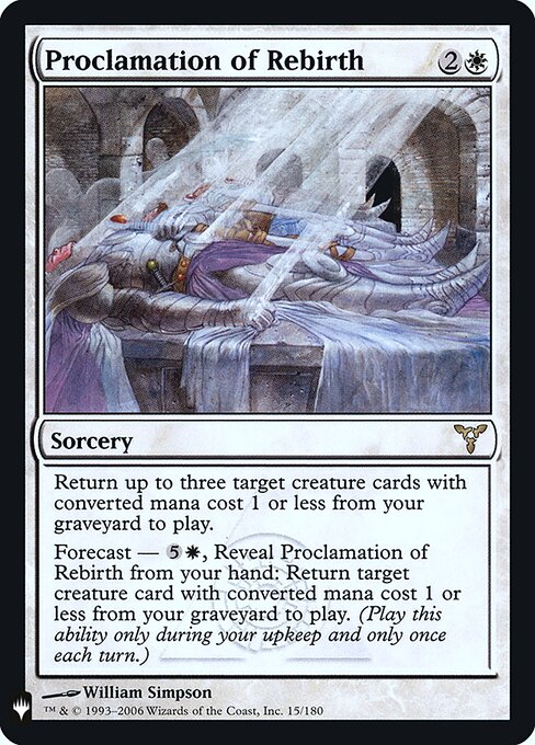 Proclamation of Rebirth MYS-15 Rare Excellent Englisch Foil