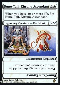 Rune-Tail, Kitsune Ascendant MYS-27 Rare Excellent Englisch Foil