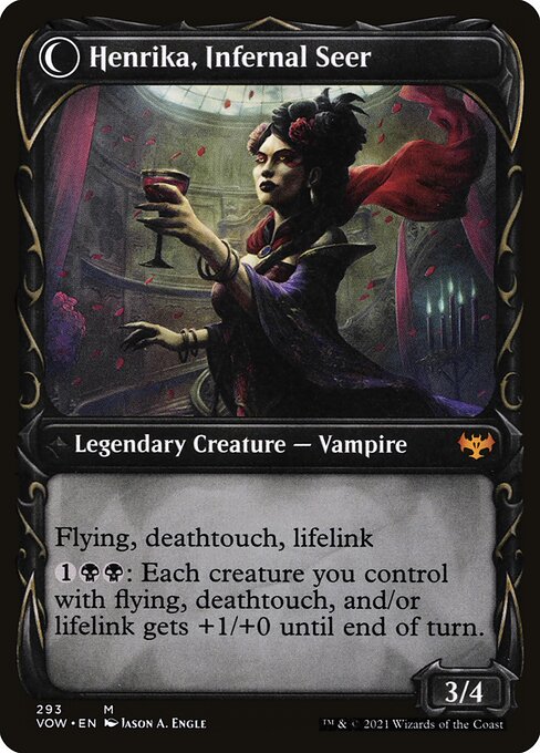 Henrika Domnathi // Henrika, Infernal Seer - Back Face