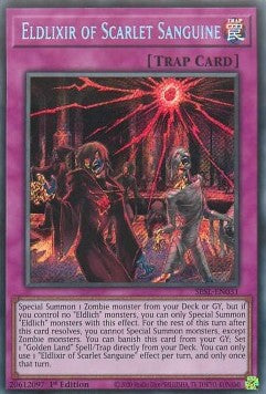 Eldlixir des roten Blutmondes SESL-DE031 Secret Rare Light Played Deutsch 1. Auflage