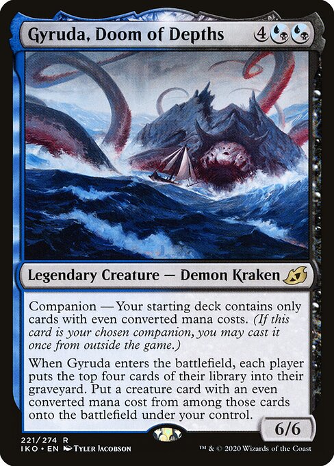 Gyruda, Verdammnis der Tiefen IKO-221 Rare Excellent Englisch Foil