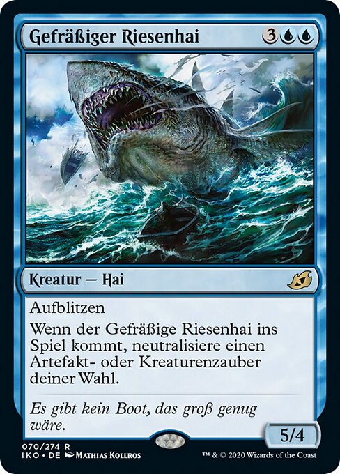 Gefräßiger Riesenhai IKO-70 Rare Near Mint Deutsch