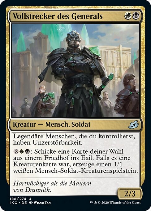 Vollstrecker des Generals IKO-188 Uncommon Near Mint Deutsch