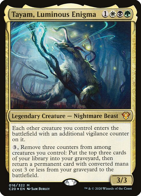 Tayam, Luminous Enigma C20-16 Mythic Near Mint Englisch Foil