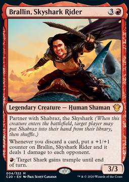 Brallin, Himmelshai-Reiter C20-4 Mythic Excellent Deutsch Foil
