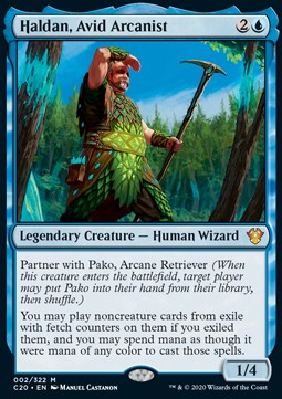 Haldan, eifriger Arkanist C20-2 Mythic Good Deutsch Foil