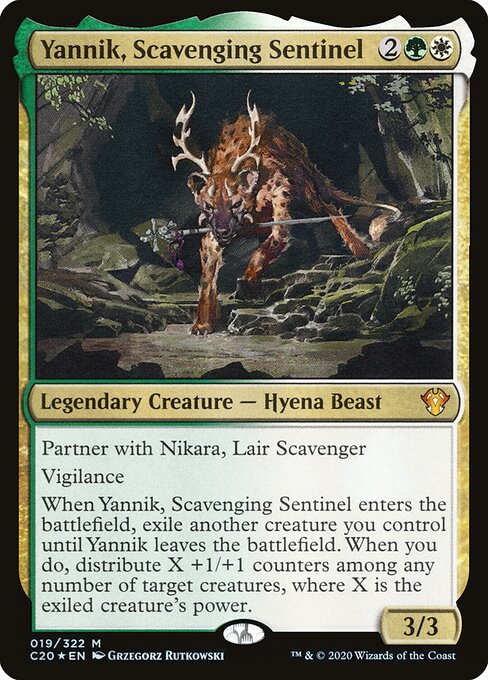 Yannik, Scavenging Sentinel C20-19 Mythic Near Mint Englisch Foil