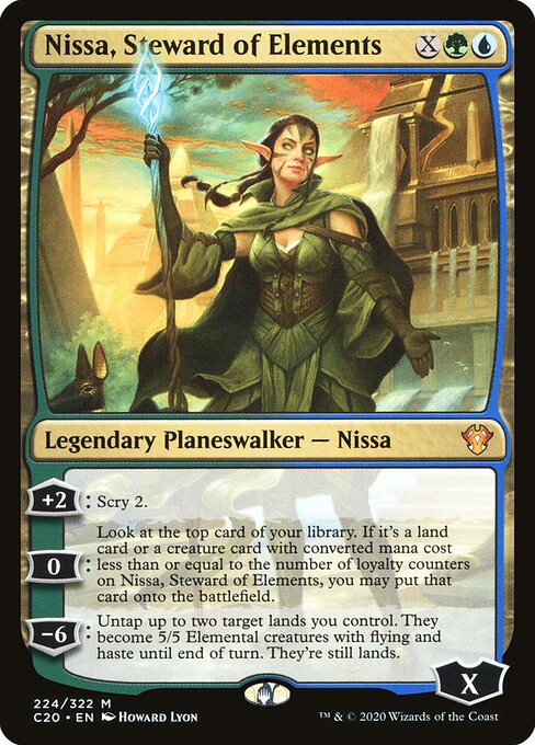 Nissa, Hüterin der Elemente C20-224 Mythic Excellent Englisch
