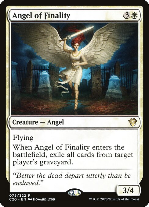 Angel of Finality C20-75 Rare Excellent Englisch