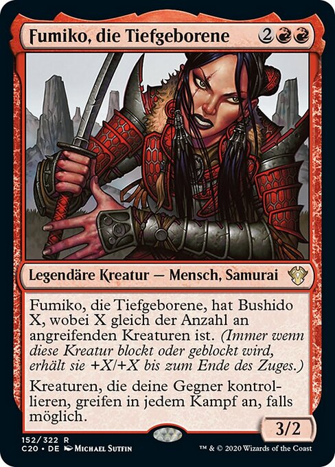 Fumiko, die Tiefgeborene C20-152 Rare Near Mint Deutsch