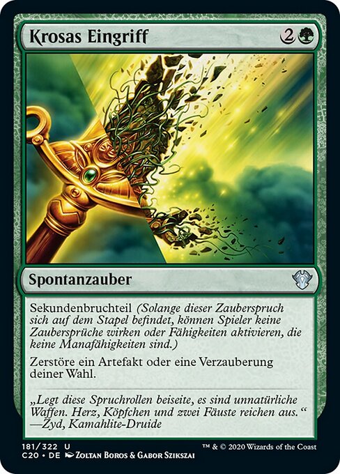 Krosas Eingriff C20-181 Uncommon Excellent Deutsch