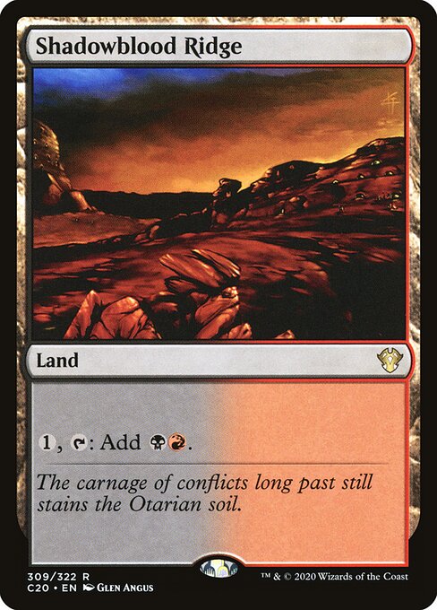 Shadowblood Ridge C20-309 Rare Near Mint Englisch