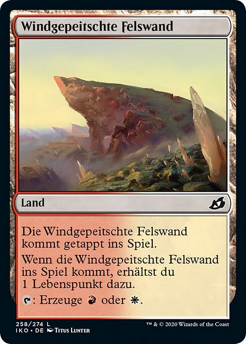 Windgepeitschte Felswand IKO-258 Common Near Mint Deutsch