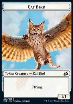 Cat Bird Token (W 1/1) // Human Soldier Token (W 1/1) (V.1) XIKO-T 02/03 Token Excellent Englisch Foil