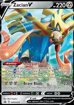 Zacian V SWSH-018 Promo Near Mint Deutsch