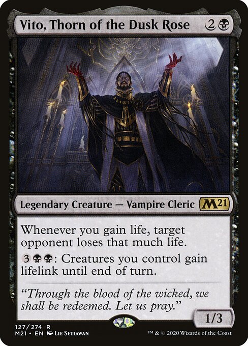 Vito, Thorn of the Dusk Rose M21-127 Rare Near Mint Englisch Foil