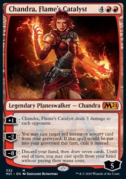 Chandra, Flame's Catalyst XM21-332 Mythic Excellent Deutsch Foil