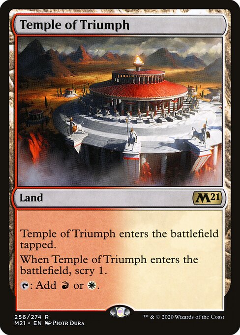 Tempel des Triumphes M21-256 Rare Excellent Englisch Foil