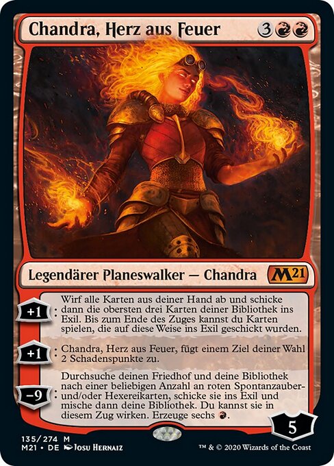 Chandra, Herz aus Feuer M21-135 Mythic Excellent Deutsch