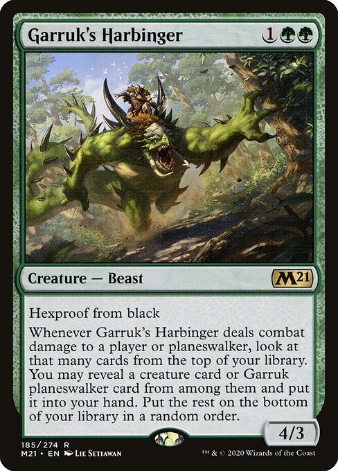 Garruk's Harbinger M21-185 Rare Near Mint Englisch