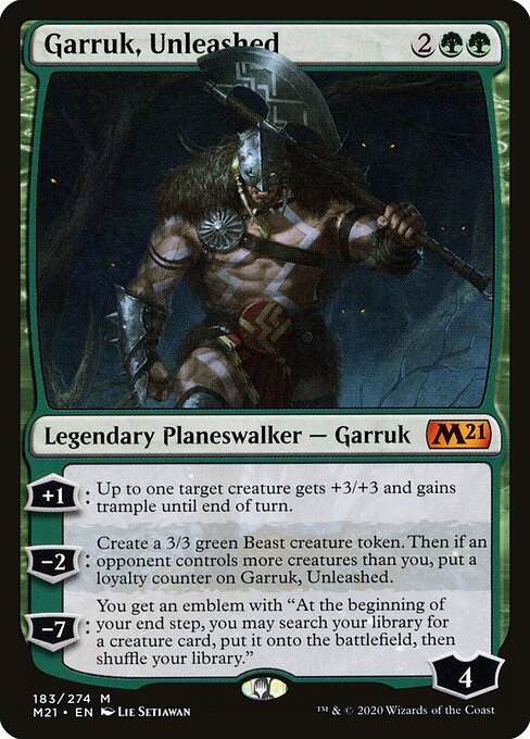 Garruk der Entfesselte M21-183 Mythic Excellent Englisch Foil