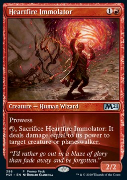 Herzfeuer-Brandopferer PM21-396 Uncommon Near Mint Deutsch Foil