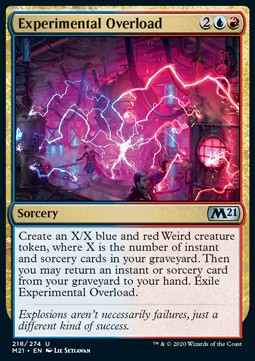 Experimentelle Überlast M21-218 Uncommon Near Mint Englisch Foil