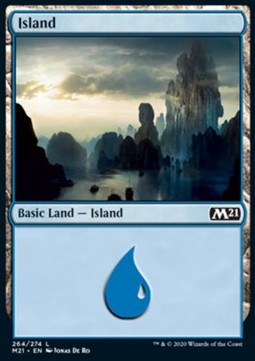 Insel (V.2) M21-264 Land Near Mint Deutsch Foil