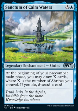 Sanctum of Calm Waters M21-68 Uncommon Near Mint Englisch
