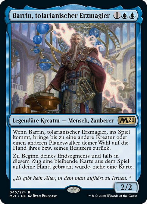 Barrin, tolarianischer Erzmagier M21-45 Rare Near Mint Deutsch