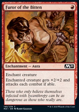 Raserei der Gebissenen M21-145 Common Near Mint Englisch Foil
