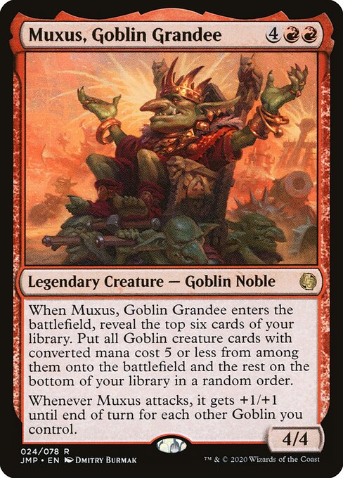 Muxus, Goblin Grandee JMP-24 Rare Near Mint Englisch